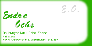 endre ochs business card